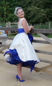 Short And Tea Length Wedding Dresses Blue Crinoline Under A Wedding Dress Camo Wedding Dresses Rockabilly Wedding Dresses Wedding Dresses 50s