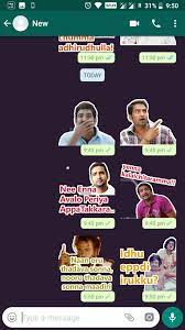 Tamil stickers for whatsapp is a whatsapp sticker pack in tamil full of hilarious stickers featuring funny guys like vadivelu. Tamil Dialogues Stickers For Whatsapp For Android Apk Download