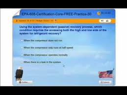 Maybe you would like to learn more about one of these? Epa 608 Certification Core Exam Free Practice Test 2019 Youtube