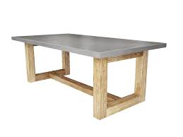 Zen Wood Dining Table Concrete Dining Table Trueform Decor Concrete Dining Table Concrete Table Diy Patio Table