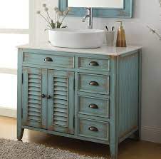 Best lighting for bathrooms fixtures and bulbs this old house. 36 Inch Bathroom Vanity Coastal Beach Style White Vessel Sink Teal Blue Color 36 Wx21 5 Dx32 H Ccf78886bu