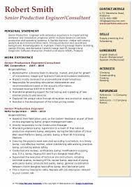 Senior Production Engineer Resume Samples | Qwikresume