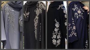 Commonly worn in dubai, it has a thin top and broad curved bottom. Black Embroided Abayas And Designer Dubai Styles Burka Collection 2020 Youtube
