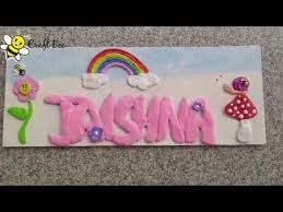With colorful decorating ideas, storage and organization solutions, and playroom design inspiration. Diy Easy Kids Room Name Plate Handmade Name Plate Ideas Youtube