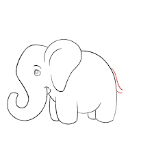 How To Draw An Elephant For Kids Easy - Draw Central Elephants For Kids Elephant Drawing Easy Elephant Drawing