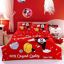 Free Shipping Mickey Mouse Comforter Sets Mickey Mouse Duvet Cover Bedding Set Cartoon Bed Sheets Queen S Minnie Mouse Bedding Mickey Mouse Bed Set Bedding Set