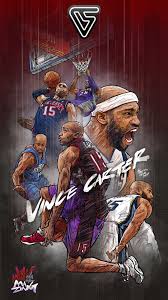 Vince Carter Forever Illustration Nba Wallpapers Nba Basketball Art Basketball Art