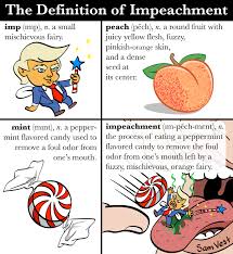 From middle english empechement, and thence either: The Definition Of Impeachment Oc Comics