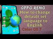 How to change default set language to English language for Oppo ...