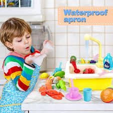 Maybe you would like to learn more about one of these? Buy Kids Kitchen Playset Sink Toys With Play Food Accessories Color Changing Dish Electric Dishwasher With Running Water Pretend Play Kitchen Set Toy Gift For Toddler Kids 3 4 5 6 7