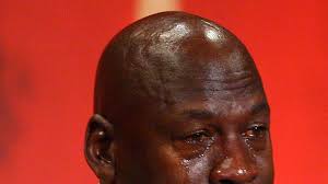 Vice sports went meta, tacking mj's crying face onto actual photos of michael jordan in a post titled stunning photos of michael jordan, ruined by crying mj face. How Air Jordan Became Crying Jordan The New Yorker