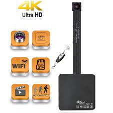 Wholesale 4K 120° Lens Real Ultra HD WiFi Hidden Spy Camera Mini Camera  Portable Wireless Camcorder Video Recorder with Motion Detection Nanny Cam  for Home Security Monitoring up to 400GB Manufacturer and