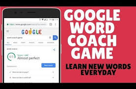 Google Word Coach Game Play Onlineto Learn New Words Daily Using Google Youtube In 2020 New Words English Words Words