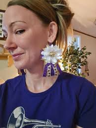 DIY Mini Mum Earrings Using Hobby Lobby Materials