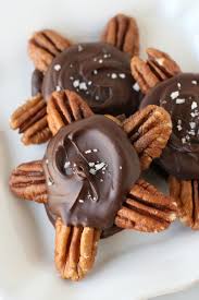 Place unwrapped soft caramel candies and some milk into the bowl. Homemade Pecan Turtles Glorious Treats