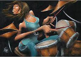 Lola Beats African American Art Music Canvas Frank Morrison Art
