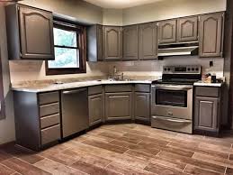 Kitchen Makeover With Driftwood Milk Paint Kitchen Cabinets Driftwood Kitchen Stained Kitchen Cabinets