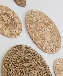 This geometric shade casts light upwards as well as allowing it to filter softly through the. Sabai Set Of 11 Handwoven Rattan Winnowing Wall Art Basket Plates