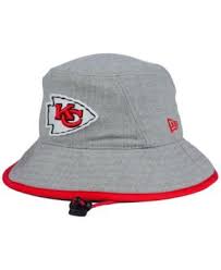 New Era Kansas City Chiefs Nfl Heather Gray Bucket Hat Sports Fan Shop By Lids Men Macy S Kansas City Chiefs New Era Hats