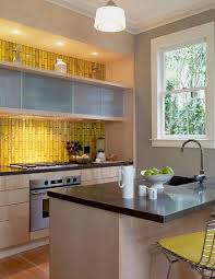 These yellow kitchens are sunny, warm, and calming. Gray And Yellow Kitchens