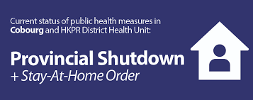 This order prohibits individuals from leaving home except for essential purposes, such as grocery shopping, exercise, healthcare services, and curbside retail. Provincewide Shutdown Stay At Home Order Town Of Cobourg