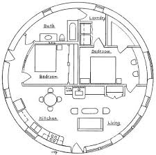2 Bedroom Earthbag Roundhouse Plan Round House Plans Round House House Floor Plans