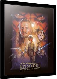 Schwarze komar star wars bilder & wandbilder b 50 cm, h 50 cm, l 50 cm. Star Wars Episode I Die Dunkle Bedrohung Gerahmte Poster Bilder Kaufen Bei Europosters