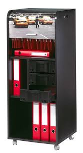 Organisez votre bureau avec le caisson de bureau noir gosto ! Grand Caisson De Bureau Mobile Noir Simmob