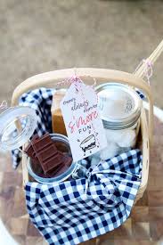 Maybe you would like to learn more about one of these? Campfire S Mores Gift Basket Idea Free Printable Gift Tag Modern Glam