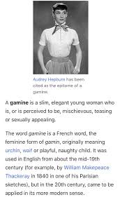 Gamine Definition In 2020 French Words Waif Words