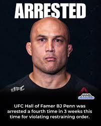 The UFC Legend is clearly struggling and we hope the best for him and his  family. Penn was ordered to stay away from his mother and the home they  share, but BJ