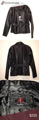 Ae Di Milano Nwt Leather Jkt Sz L Leather Jacket Clothes Design Leather Coat