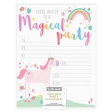 Invitaciones de cumpleaños para niñas unicornio. Invitaciones Cumpleanos Unicornio Invitaciones Y Tarjetas De Agradecimiento Party City