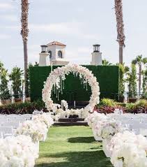 Tropical Outdoor White Wedding Ceremony Modwedding Wedding Aisle Decorations White Wedding Ceremony Wedding Aisle
