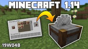 The stonecutter doesn't give enough of a reason to be used. Minecraft 1 14 Snapshot 19w04b Funkcni Stonecutter Youtube