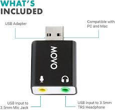 Check spelling or type a new query. Movo Usb Ac 3 5mm Trs Microphone To Usb 2 0 Stereo Audio External Soun
