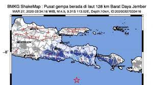 Ugm klaim mampu prediksi 3 hari sebelum gempa besar, syaratnya. Gempa Hari Ini Gempa 4 9 Sr Guncang Jember Jumat 27 3 Dinihari Terasa Di Bali Berikut Info Bmkg Tribun Batam