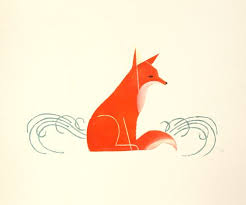 Katty Maurey A Friday Fox Fox Illustration Fox Art Vintage Fox