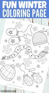 Customize the letters by coloring with markers or pencils. Free Printable Winter Coloring Page For Kids Trail Of Colors