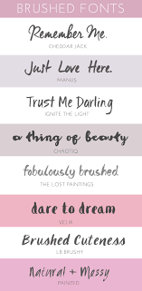 Use them the short ascenders and descenders are uncommon in calligraphy fonts, making alex brush one of the most legible classic styles. 10 Modern Brush Lettered Fonts You Ll Love Lettering Fonts Brush Font Brush Lettering