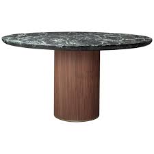 Newest oldest price ascending price descending relevance. Contemporary Qd05 Dining Table With Green Marble Top Walnut Base And Brass For Sale At 1stdibs