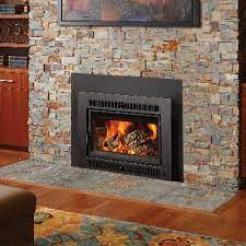 The flush design does not extend onto the hearth to offer a classic, finished look. Lopi Large Flush Hybrid Fyre Wood Insert Rect Salida Stove