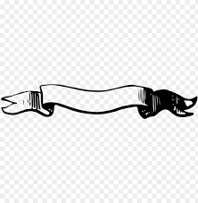 ribbon banner black and white png image with transparent background toppng ribbon banner black and white png image