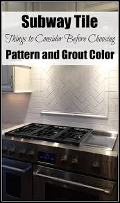 As you can see, there is a gorgeous herringbone pattern located behind the stove. Subway Tile How I Decided On The Pattern And Grout Calypso In The Country
