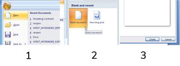Jelaskan Langkah Langkah Membuka Dokumen Baru Pada Microsoft Word 2007 Brainly Co Id