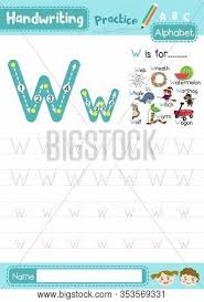 These colorful reading pages are perfect to introduce your child to the world . Letter W Uppercase Vector Photo Free Trial Bigstock