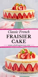 Classic French Fraisier Cake With Diplomat Cream In 2020 Strawberry Layer Cakes Summer Cakes Cake Recipes