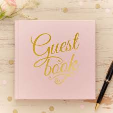 Gastenboek Pastelroze Bruiloft Feest Gastenboek Voor Bruiloft Roze Bruiloft Bruiloft Gastenboek