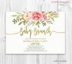 Baby Shower Brunch Invitation Girl Instant Download Editable Etsy Flower Baby Shower Invites Baby Shower Flowers Floral Baby Shower Invitations