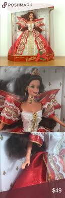Barbie Limited Edition 1997 Holiday Barbie Doll Barbie Vintage Limited Edition 1997 Holiday Barbie Nrfb 10th Anniversary Happy My Posh Closet In 2019 Barbie Dolls Barbie Dolls